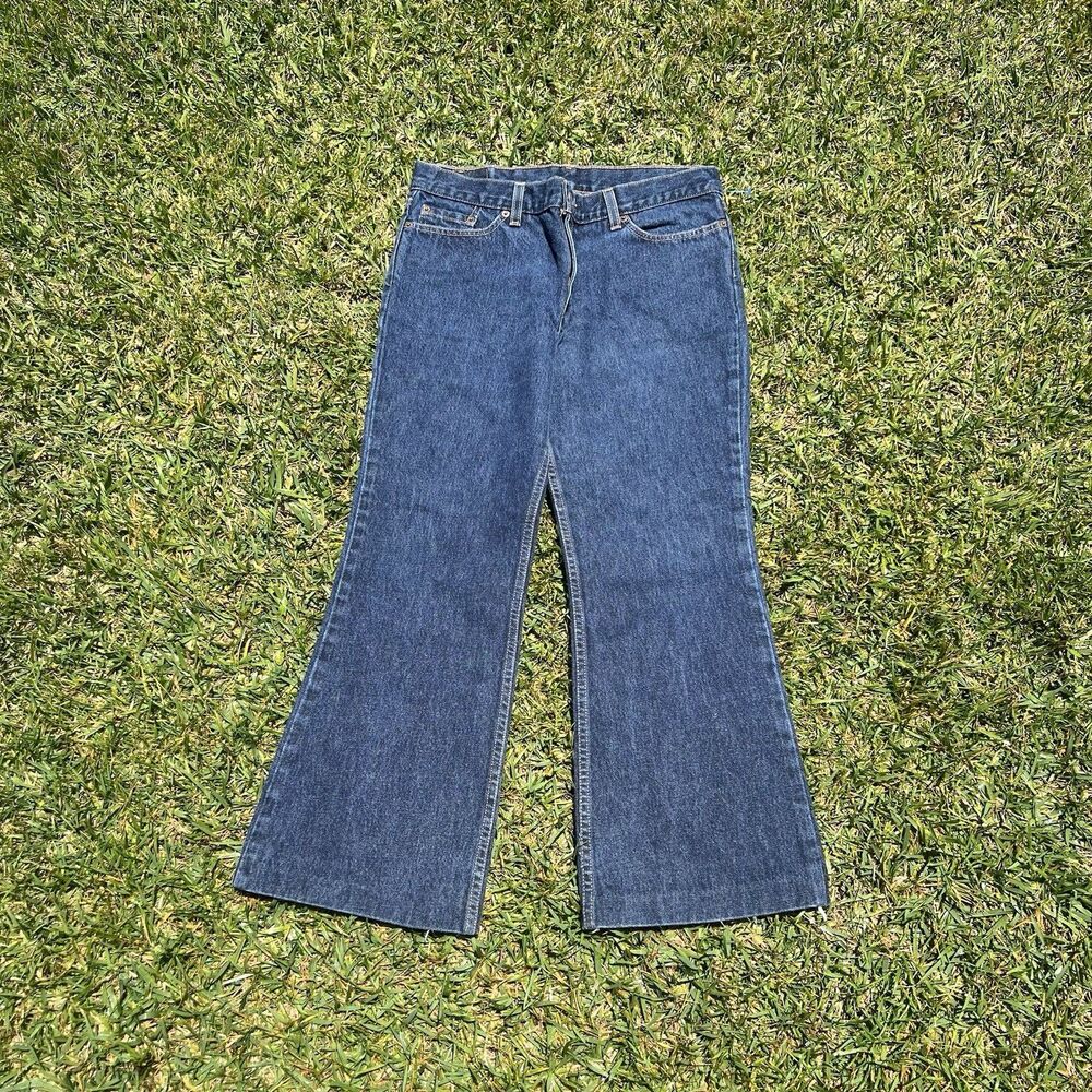 Vintage Levi’s 514 Denim Blue Jeans Super Low Flared USA Made Women’s 11
